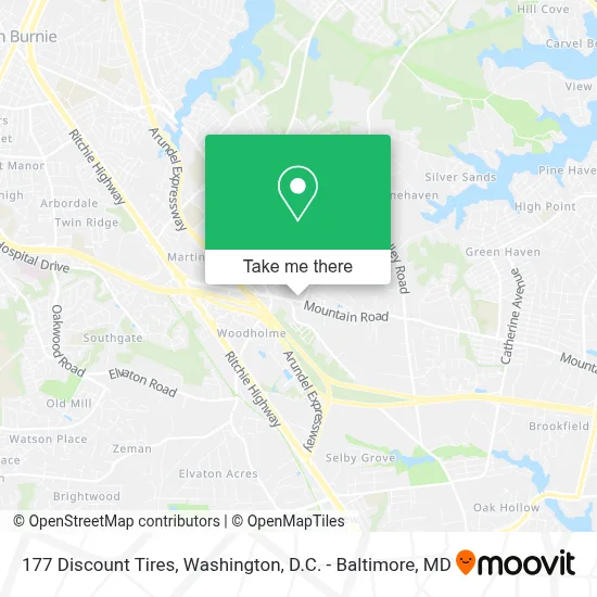 177 Discount Tires map