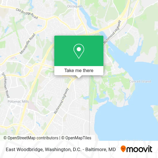 East Woodbridge map