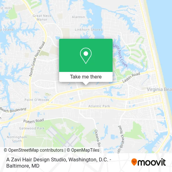 A Zavi Hair Design Studio map
