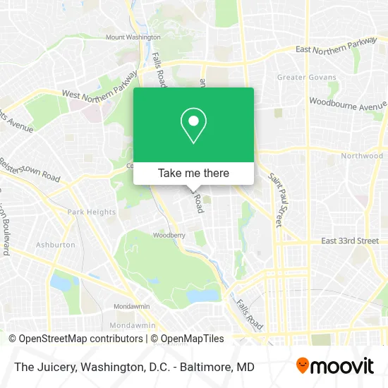 The Juicery map
