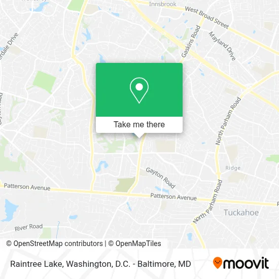 Raintree Lake map