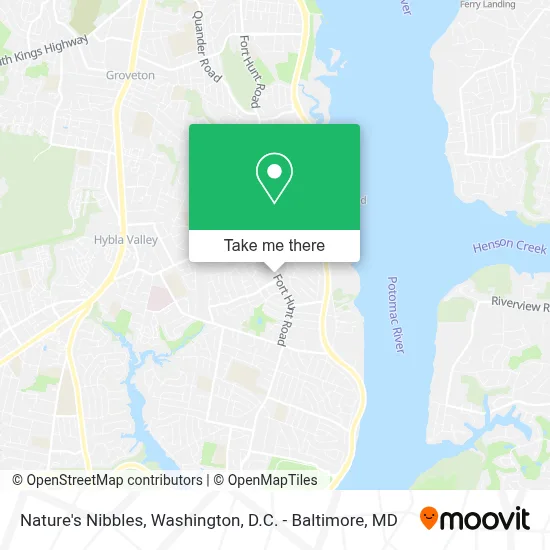 Nature's Nibbles map