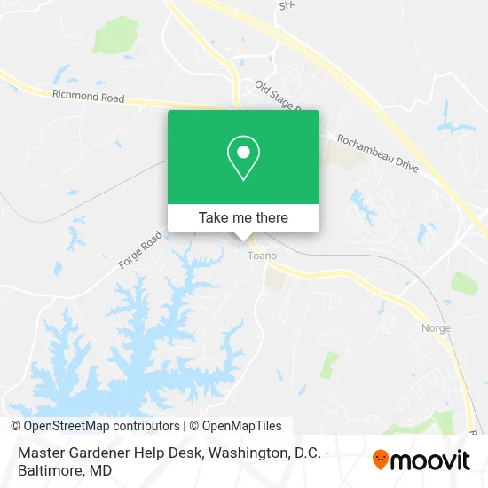 Master Gardener Help Desk map