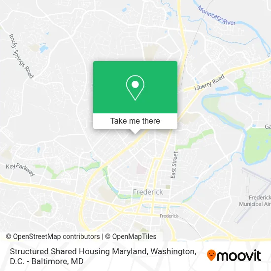 Structured Shared Housing  Maryland map