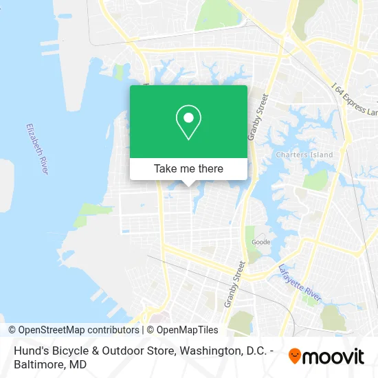 Hund's Bicycle & Outdoor Store map