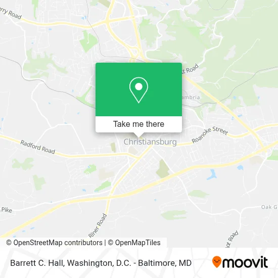 Barrett C. Hall map