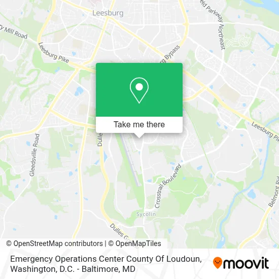Emergency Operations Center County Of Loudoun map