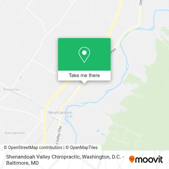 Shenandoah Valley Chiropractic map