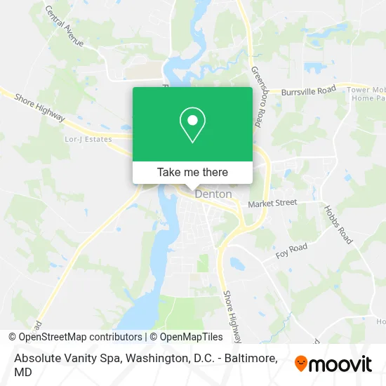 Absolute Vanity Spa map