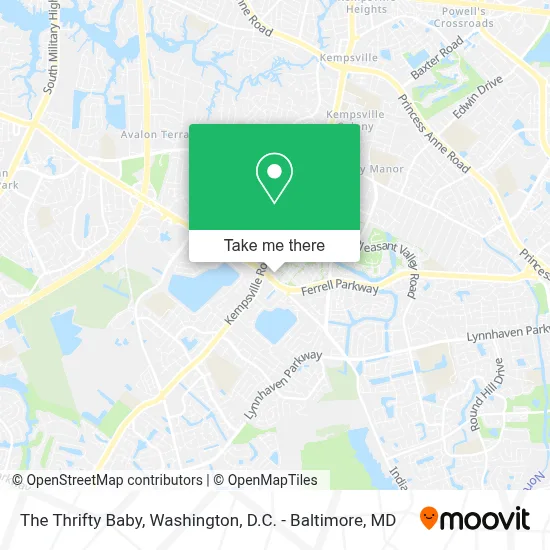 The Thrifty Baby map