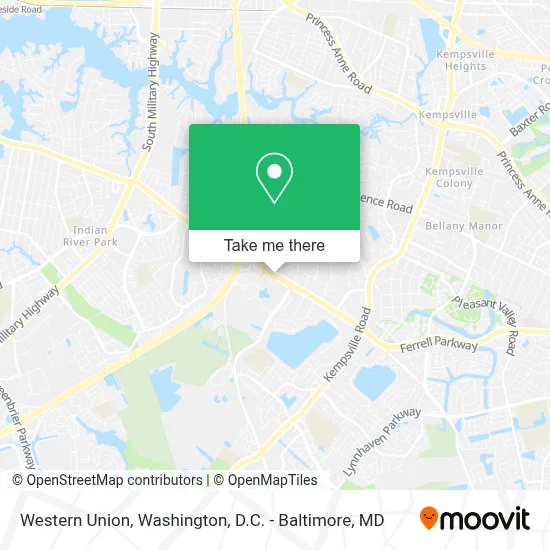 Western Union map