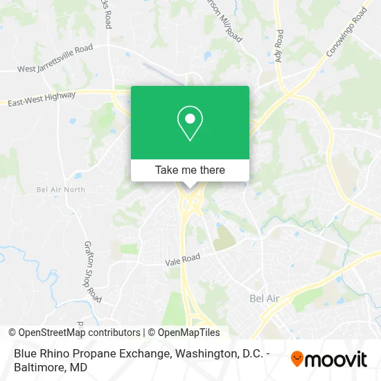 Blue Rhino Propane Exchange map