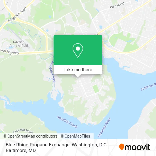 Blue Rhino Propane Exchange map