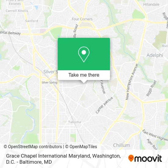 Grace Chapel International Maryland map