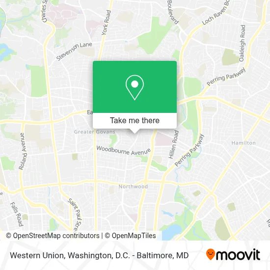 Western Union map