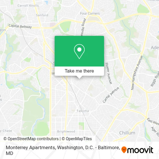 Monterrey Apartments map