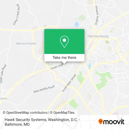 Hawk Security Systems map