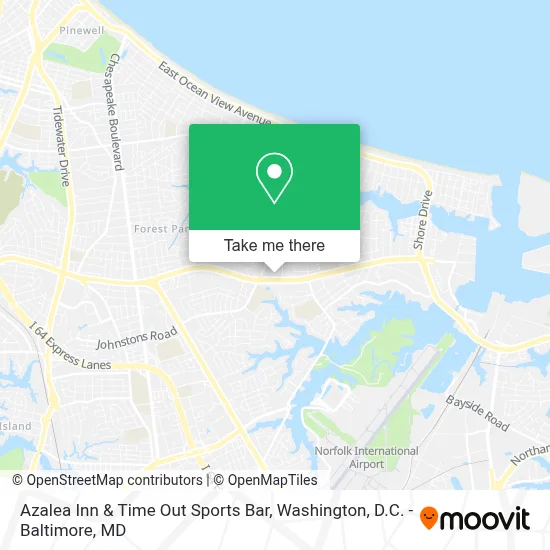 Azalea Inn & Time Out Sports Bar map