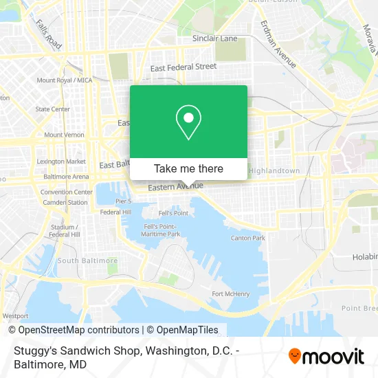Stuggy's Sandwich Shop map