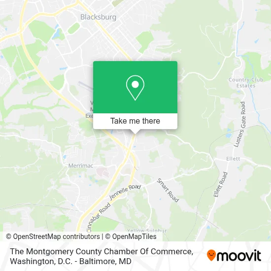 The Montgomery County Chamber Of Commerce map
