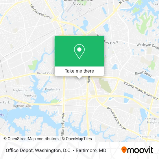 Office Depot map