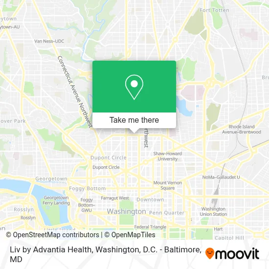 Liv by Advantia Health map