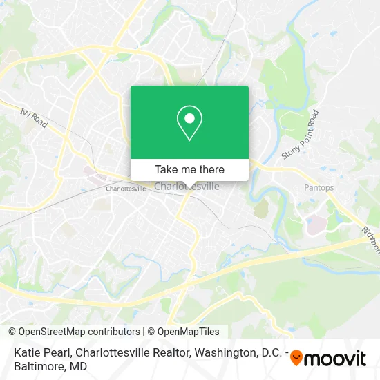Katie Pearl, Charlottesville Realtor map
