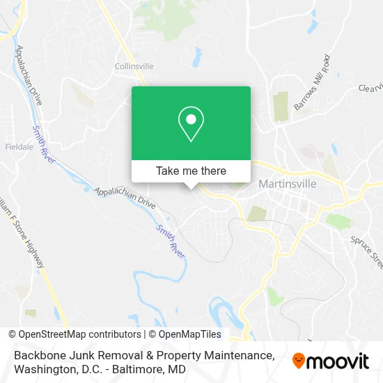 Backbone Junk Removal & Property Maintenance map