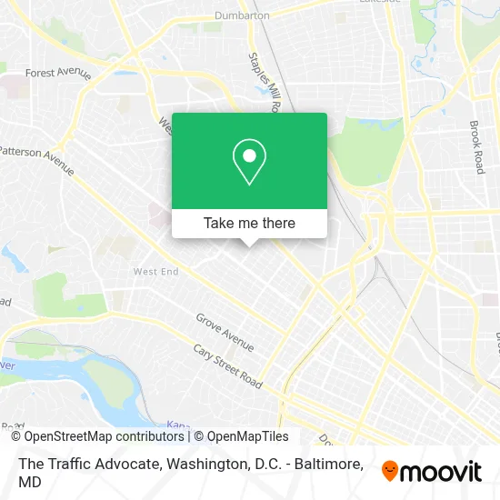 The Traffic Advocate map