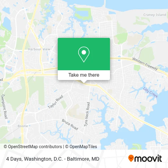 4 Days map