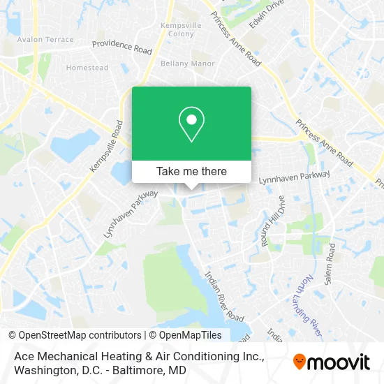 Ace Mechanical Heating & Air Conditioning Inc. map