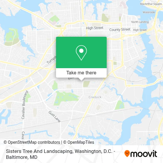 Sisters Tree And Landscaping map