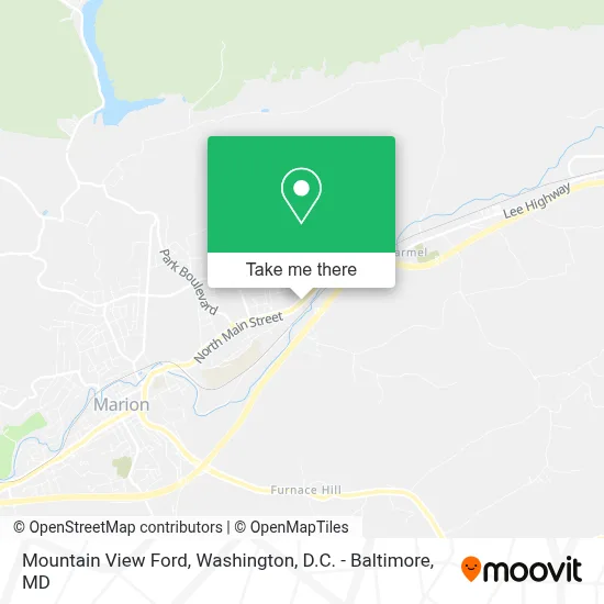 Mountain View Ford map