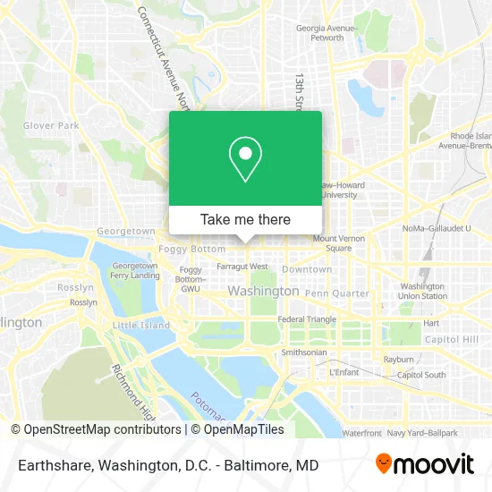 Earthshare map