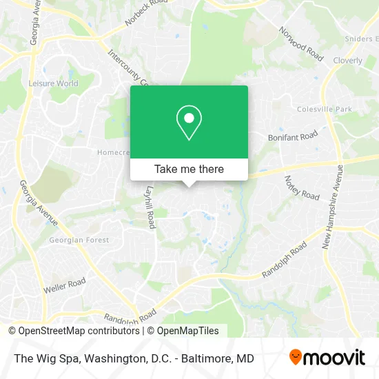 The Wig Spa map