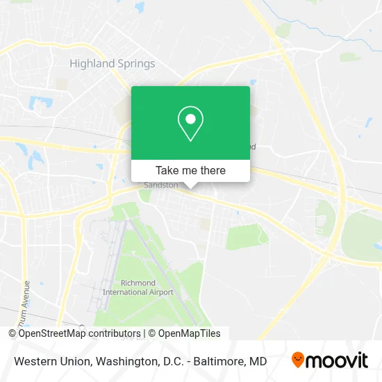 Western Union map