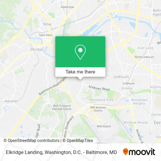 Elkridge Landing map