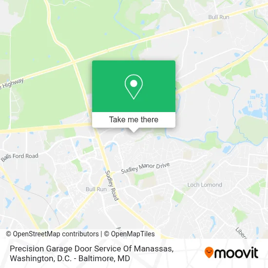 Precision Garage Door Service Of Manassas map