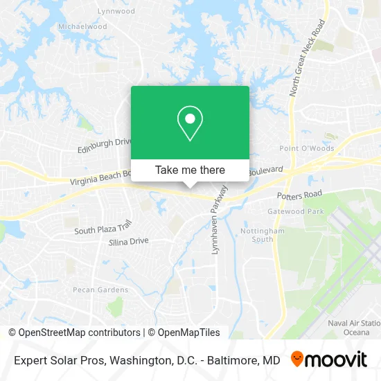 Expert Solar Pros map