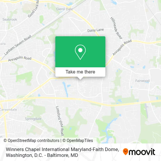 Winners Chapel International Maryland-Faith Dome map