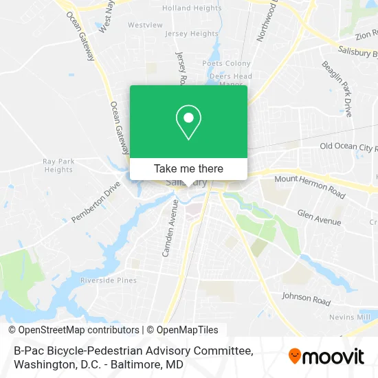 B-Pac Bicycle-Pedestrian Advisory Committee map