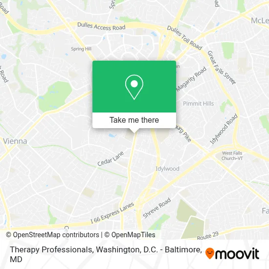 Therapy Professionals map