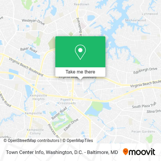 Town Center Info map