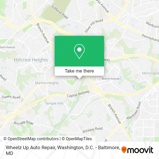 Wheelz Up Auto Repair map
