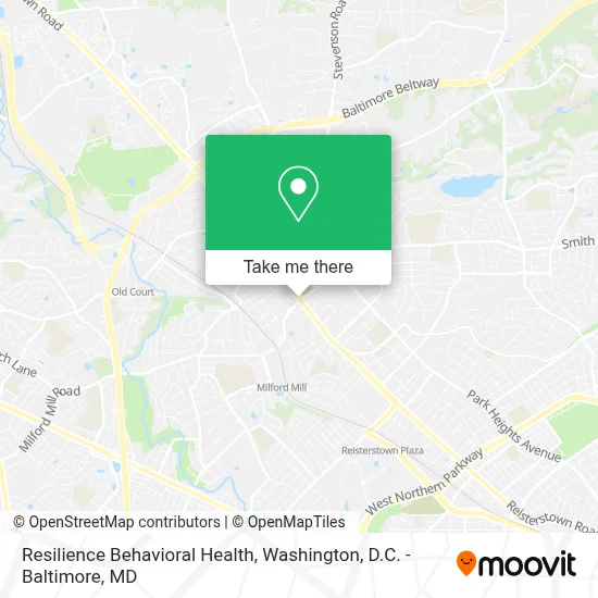Resilience Behavioral Health map