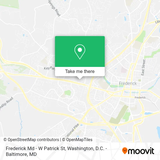 Frederick Md - W Patrick St map