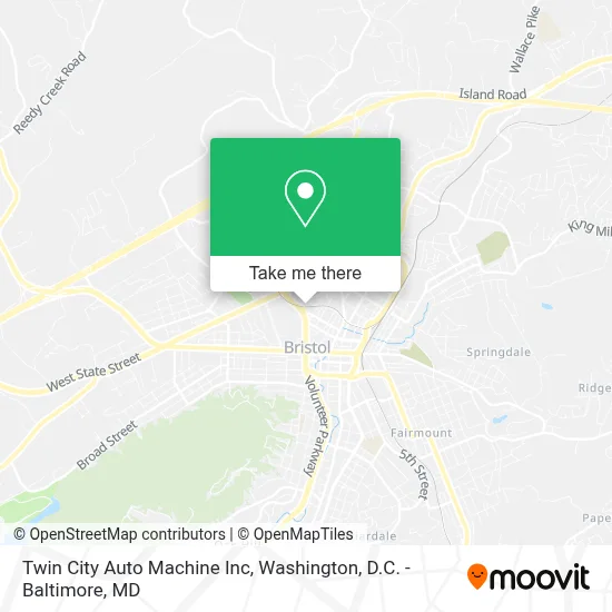Twin City Auto Machine Inc map