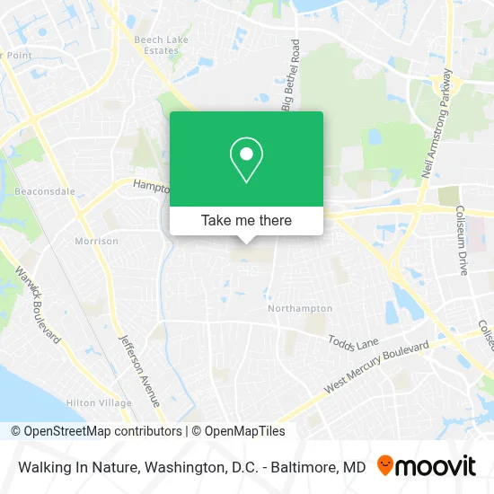 Walking In Nature map