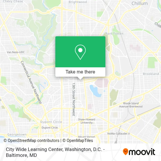 City Wide Learning Center map
