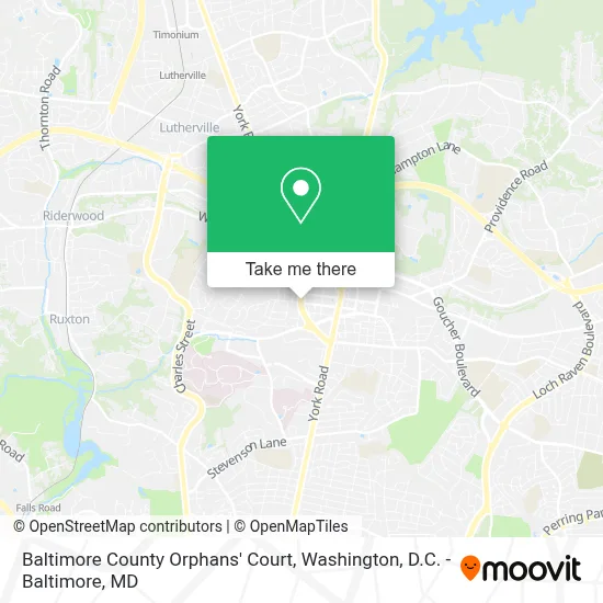 Baltimore County Orphans' Court map